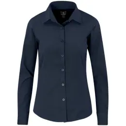 Ladies Long Sleeve Sycamore Shirt Navy Front